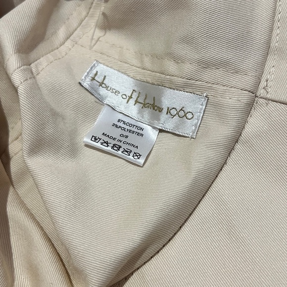 House of Harlow 1960 Cream Crocheted Cotton Fabric Hat O/S - Picture 4 of 6